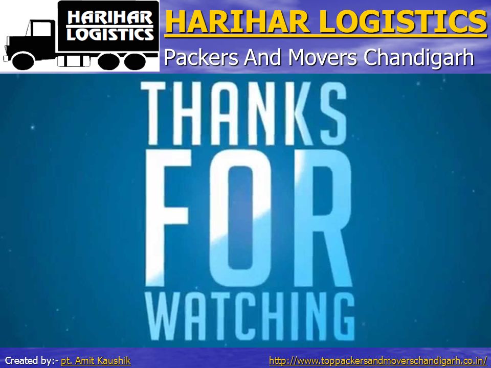 HARIHAR LOGISTICS HARIHAR LOGISTICS Packers And Movers Chandigarh Created by:- pt.