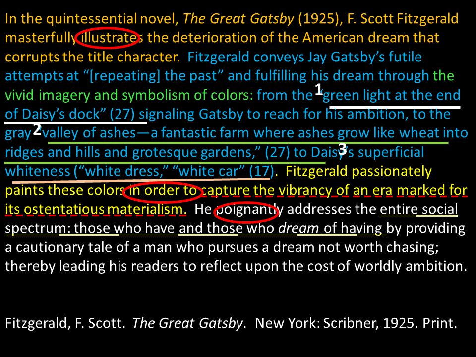 gatsby and the american dream thesis gatsby and the american dream thesis