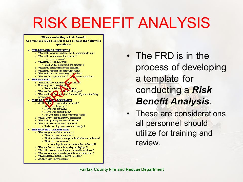 risk benefit analysis