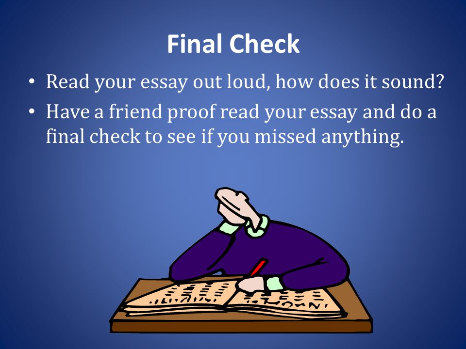 Check Your Essay