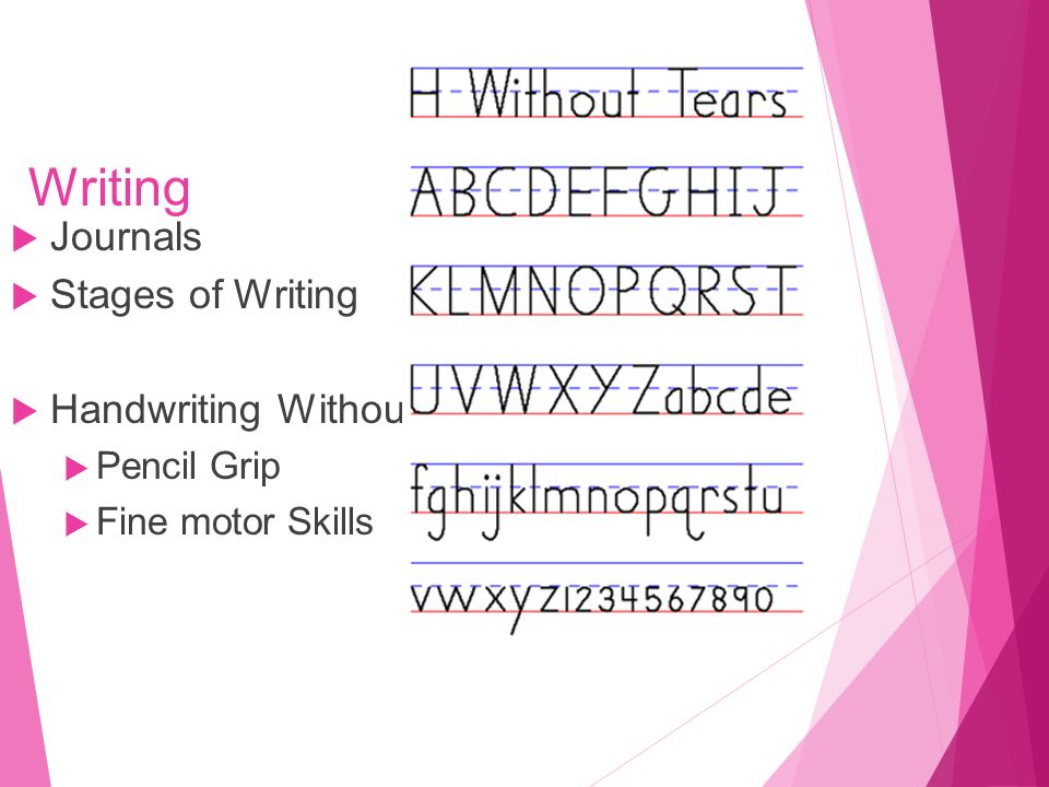 Writing  Journals  Stages of Writing  Handwriting Without Tears  Pencil Grip  Fine motor Skills