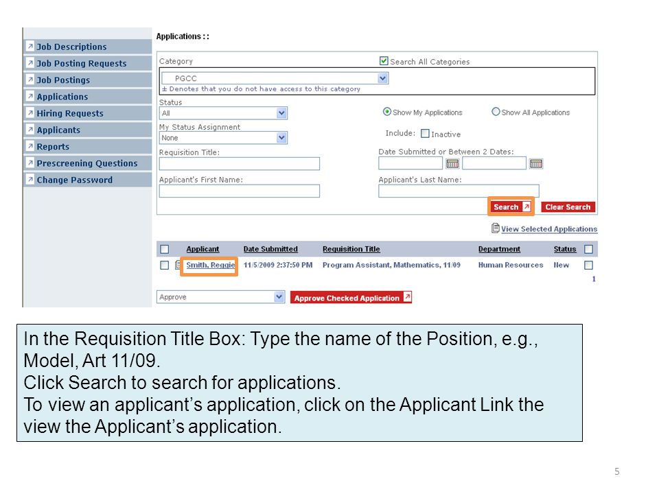In the Requisition Title Box: Type the name of the Position, e.g., Model, Art 11/09.