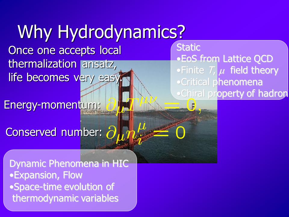Why Hydrodynamics.