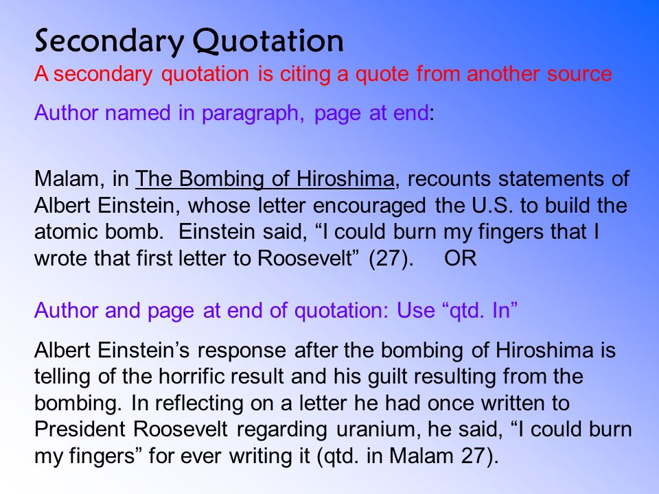 citing in an essay from a quote citing in an essay from a quote