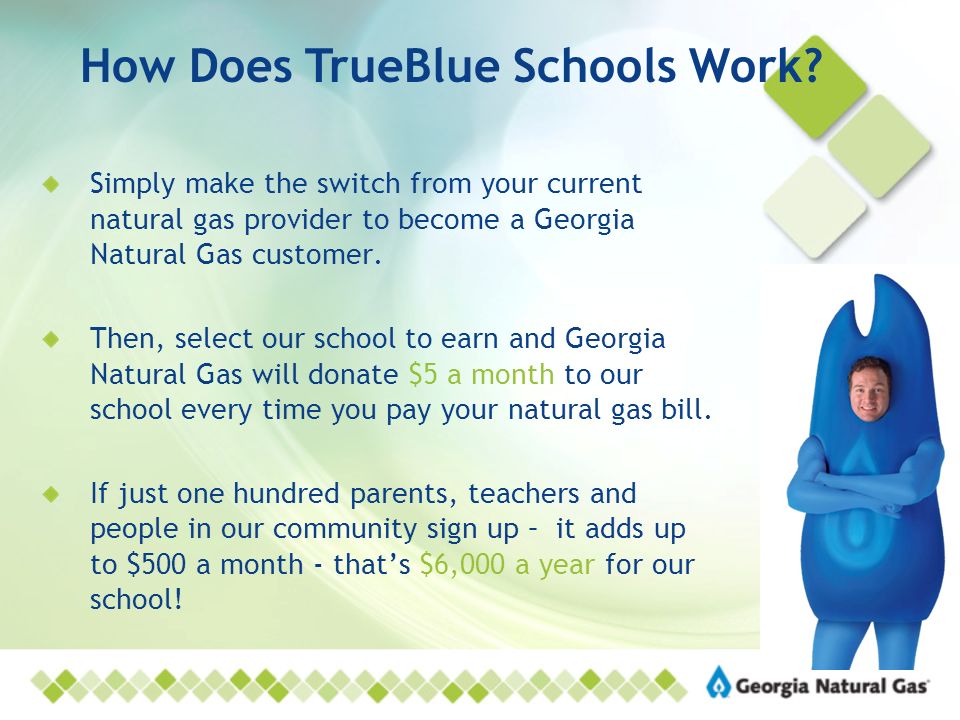 Simply make the switch from your current natural gas provider to become a Georgia Natural Gas customer.