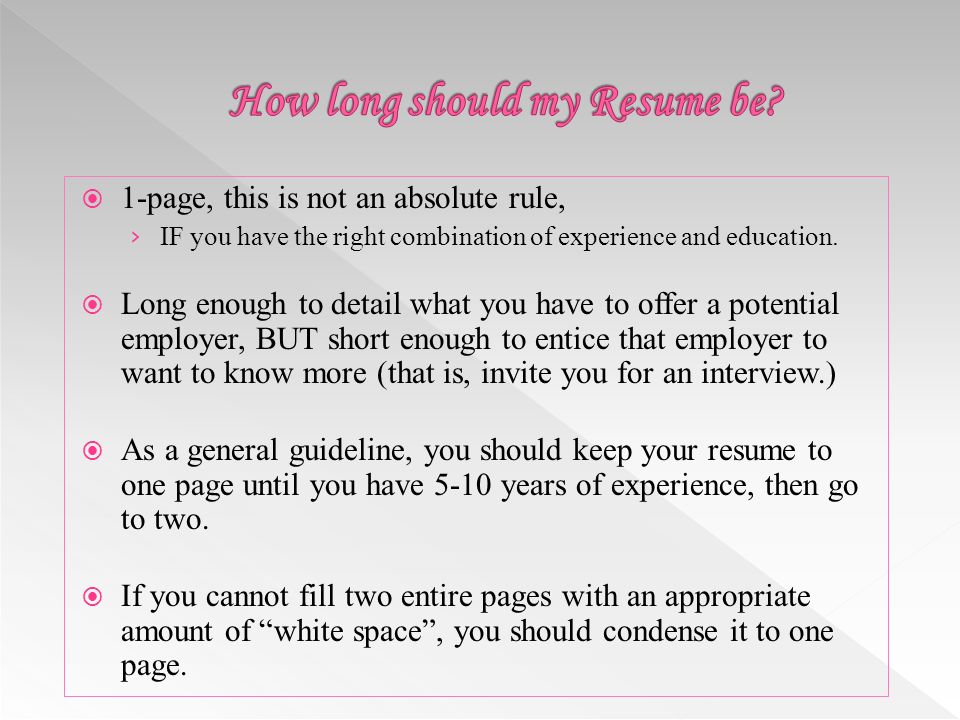 resume one page rule
