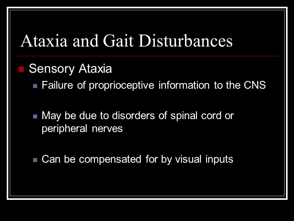 sensory ataxia