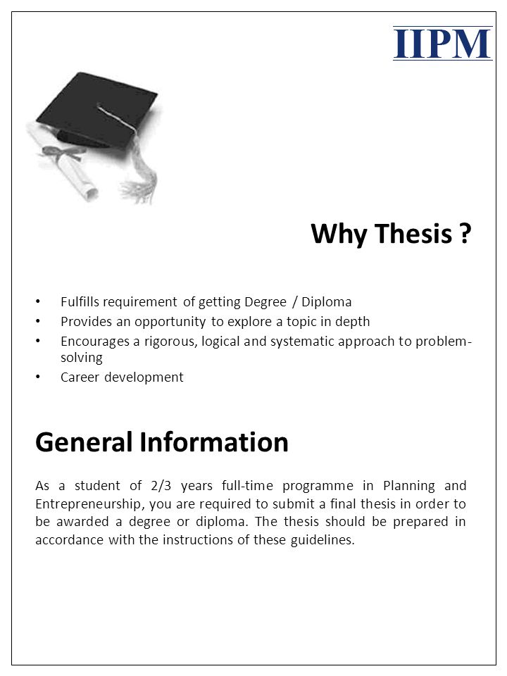 Thesis presentation slides guidelines