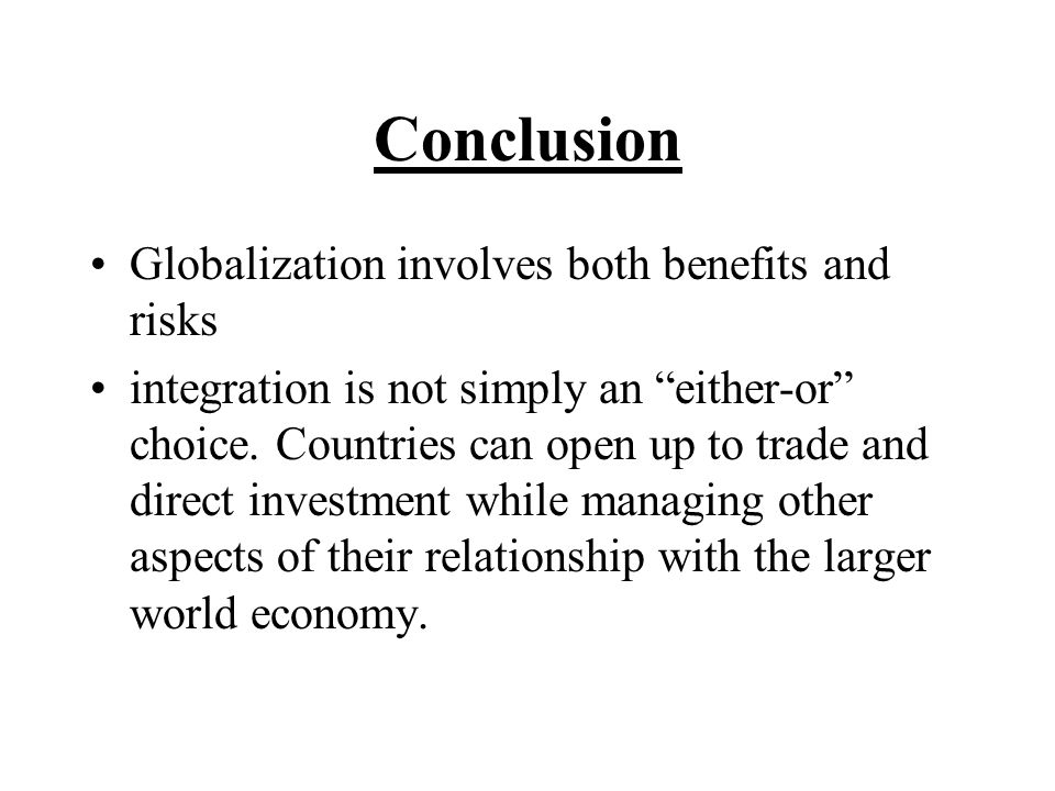 Economics globalisation essay