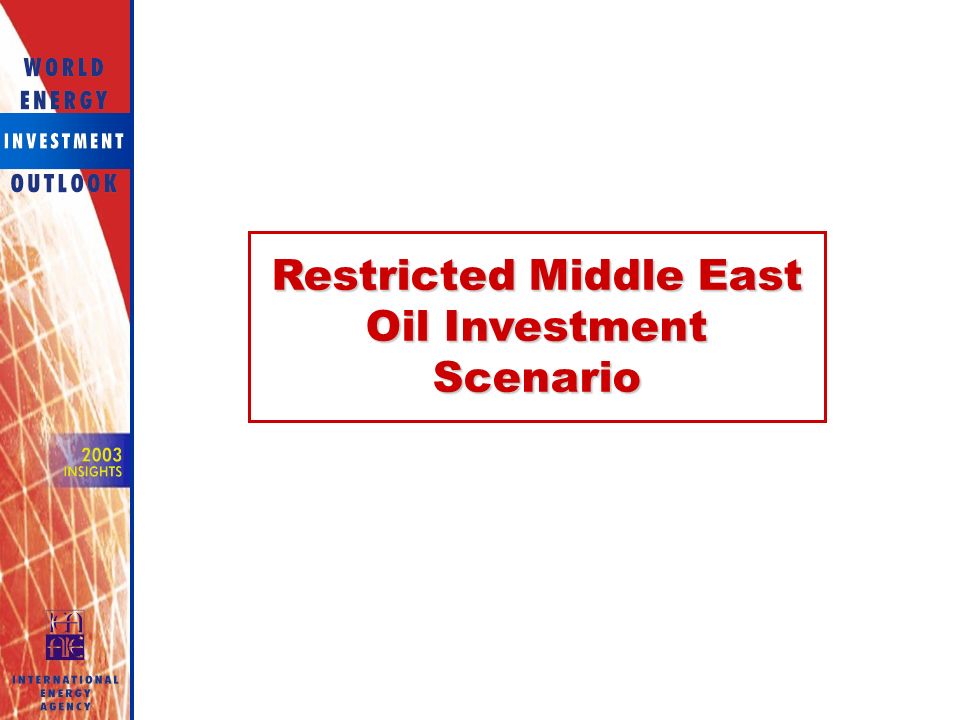 Restricted Middle East Oil Investment Scenario