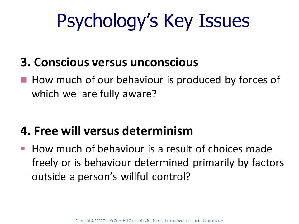 Psychology’s Key Issues 3.