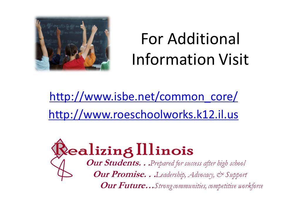 For Additional Information Visit     Our Students...