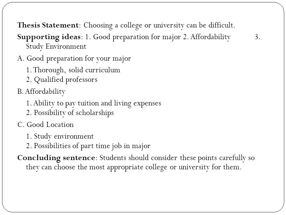 Good thesis statements for comparing and contrasting essays