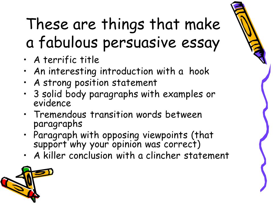 hooks for persuasive essays
