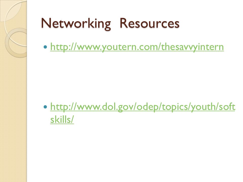 networking resources