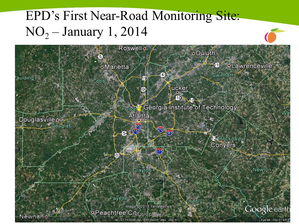 EPD’s First Near-Road Monitoring Site: NO 2 – January 1, 2014