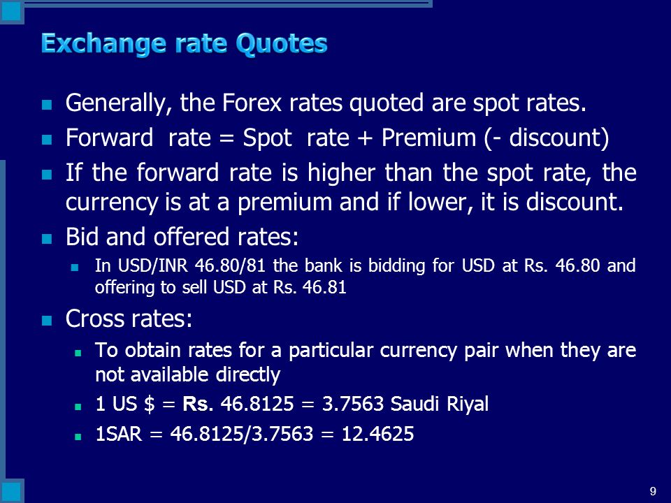historical forex forward rates