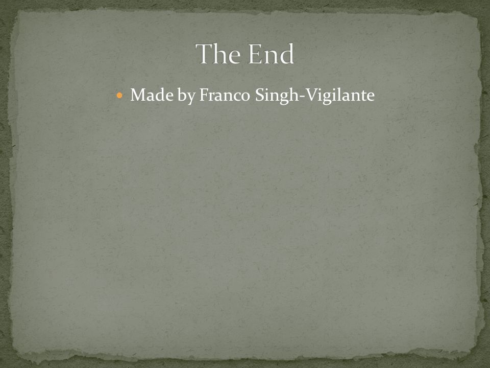 Made by Franco Singh-Vigilante