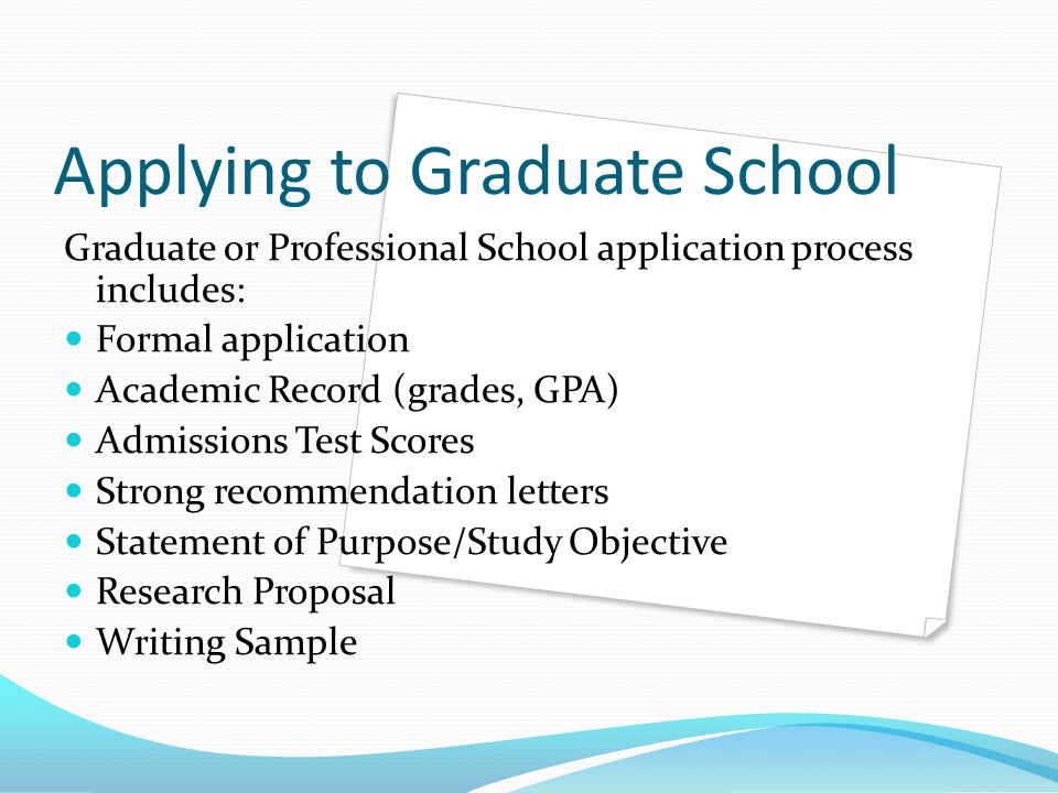 How to write a professional essay for graduate school application