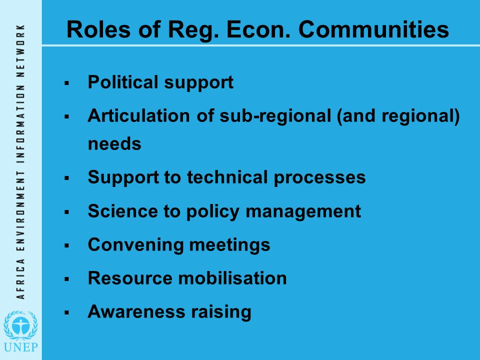 Roles of Reg. Econ.