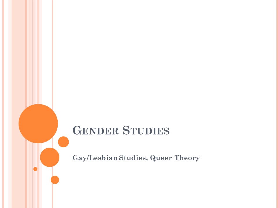 gay and lesbian studies