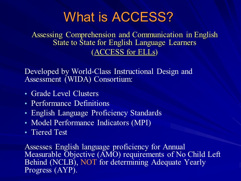 What is ACCESS.