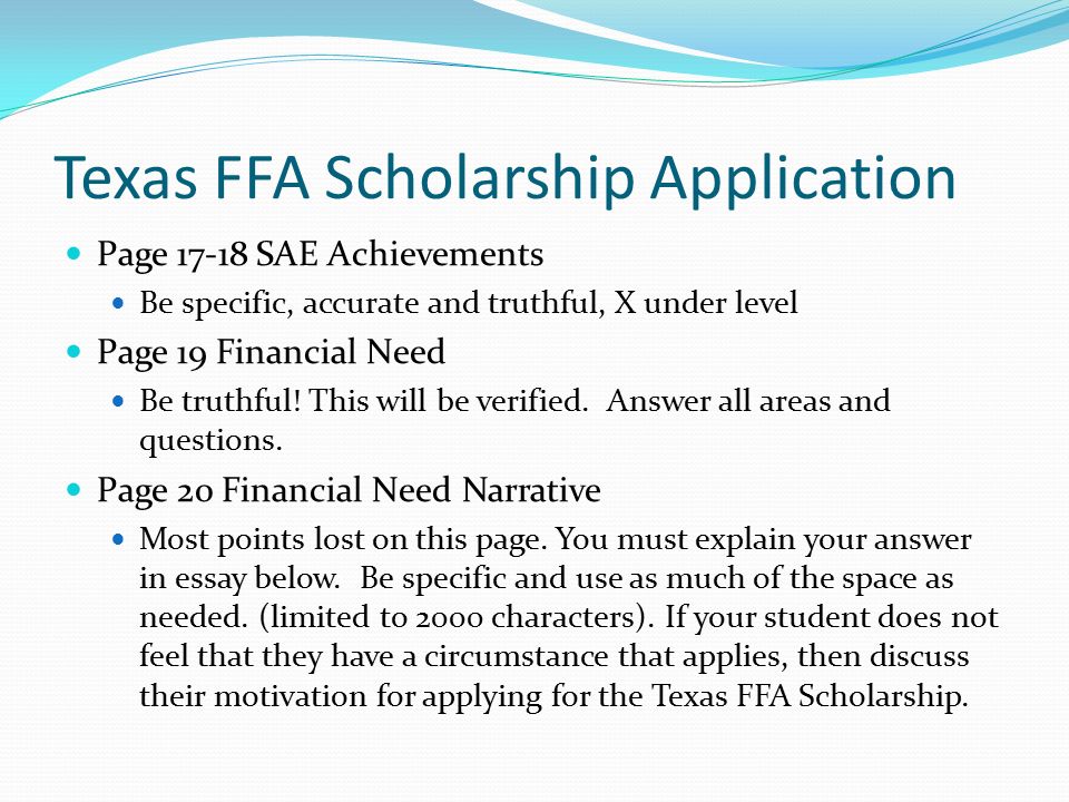Financial Need Scholarship Essay