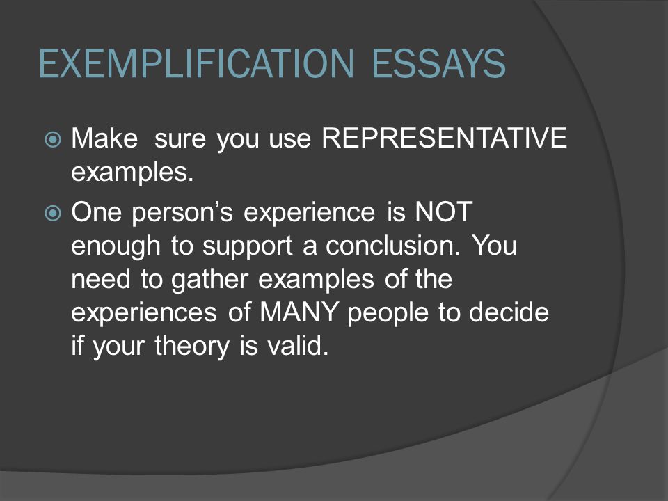 exemplification essay in third person exemplification essay in third person