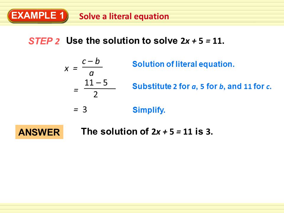 Literal Equations And Formulas Calculator Talkchannels 2 8 Rewrite Equations And Formulas Essential Question How Do You