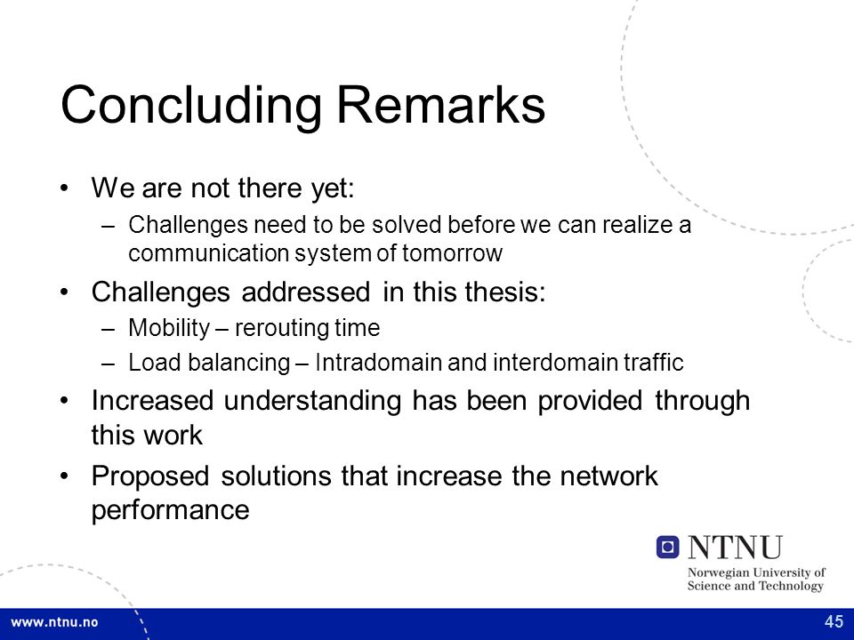 Concluding A Dissertation