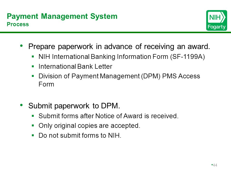 payment management system access form
