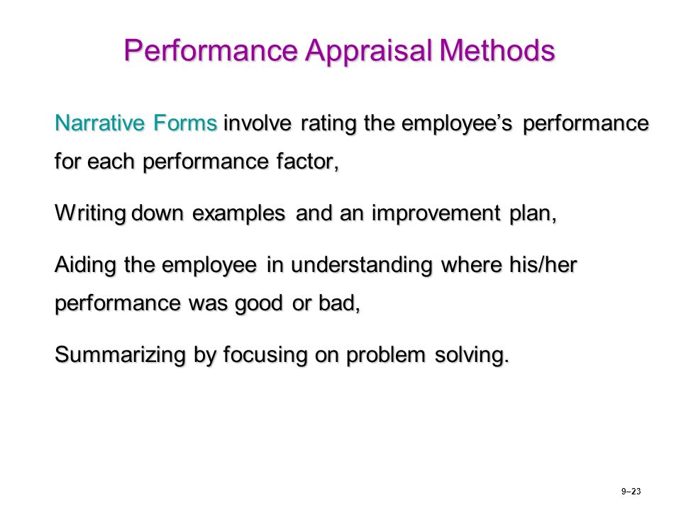 Appraisal how to write