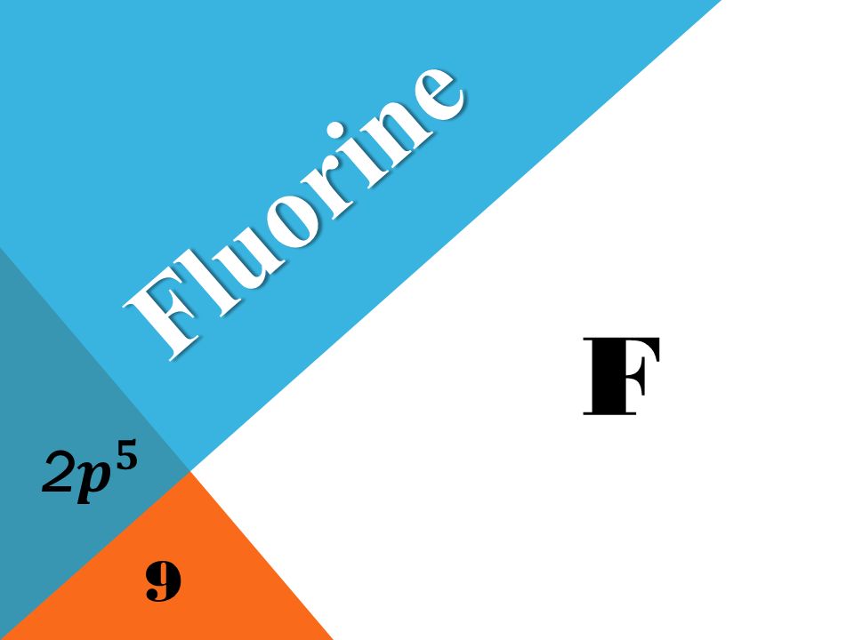 F Fluorine 9