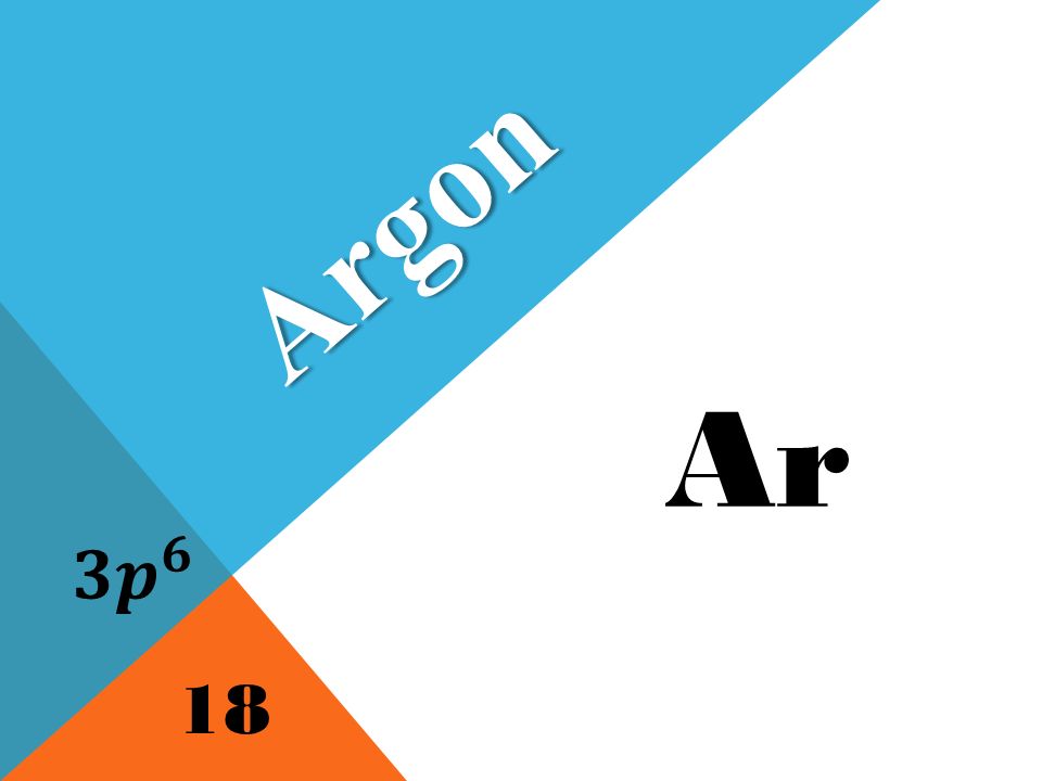 Ar Argon 18