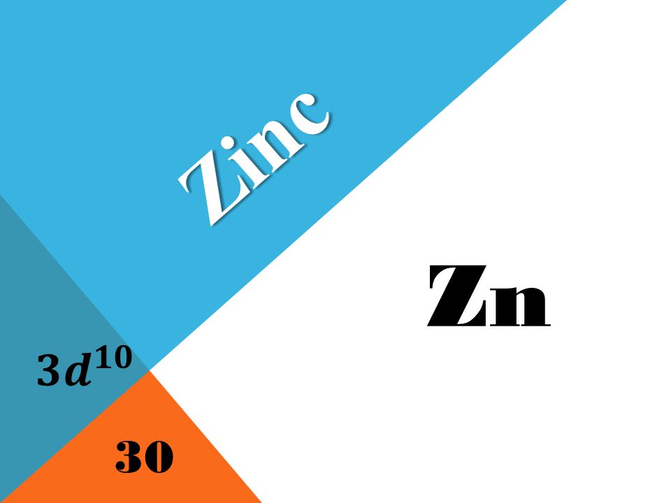 Zn Zinc 30