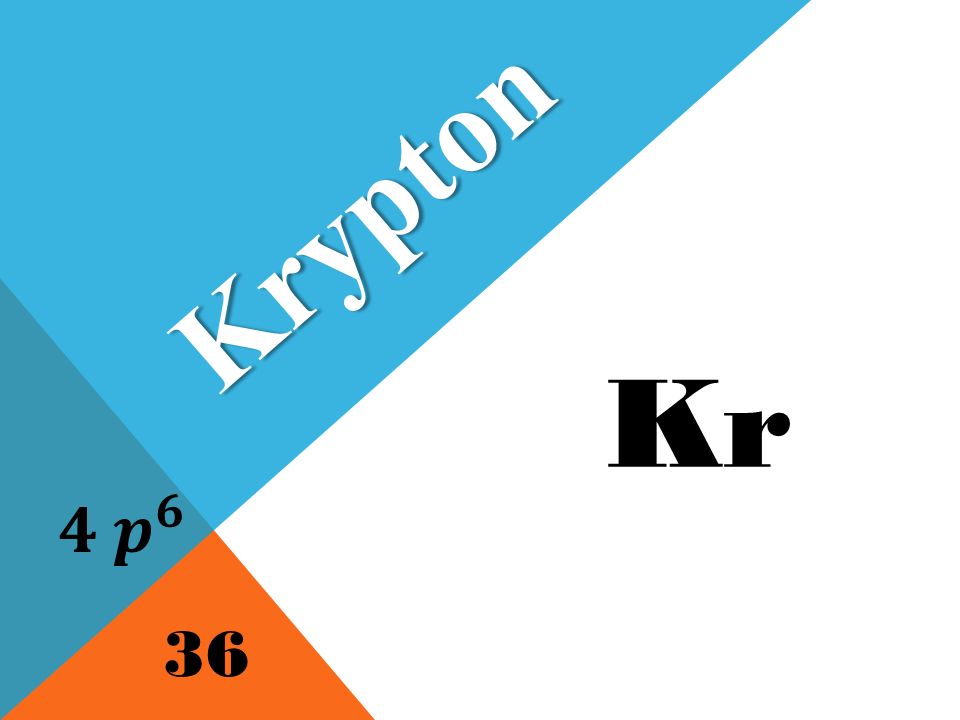 Kr Krypton 36