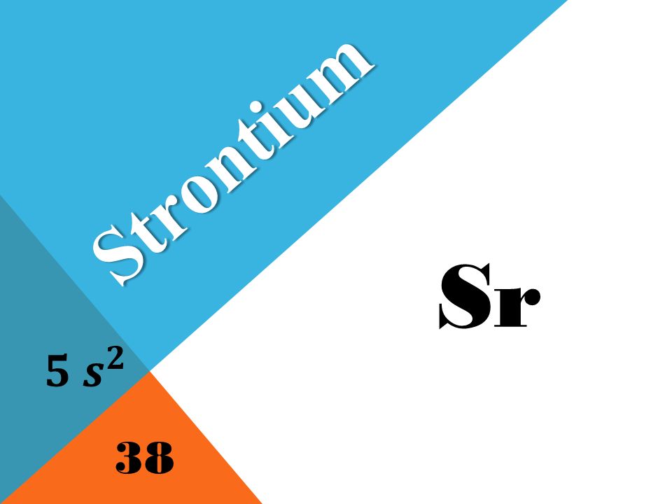 Sr Strontium 38