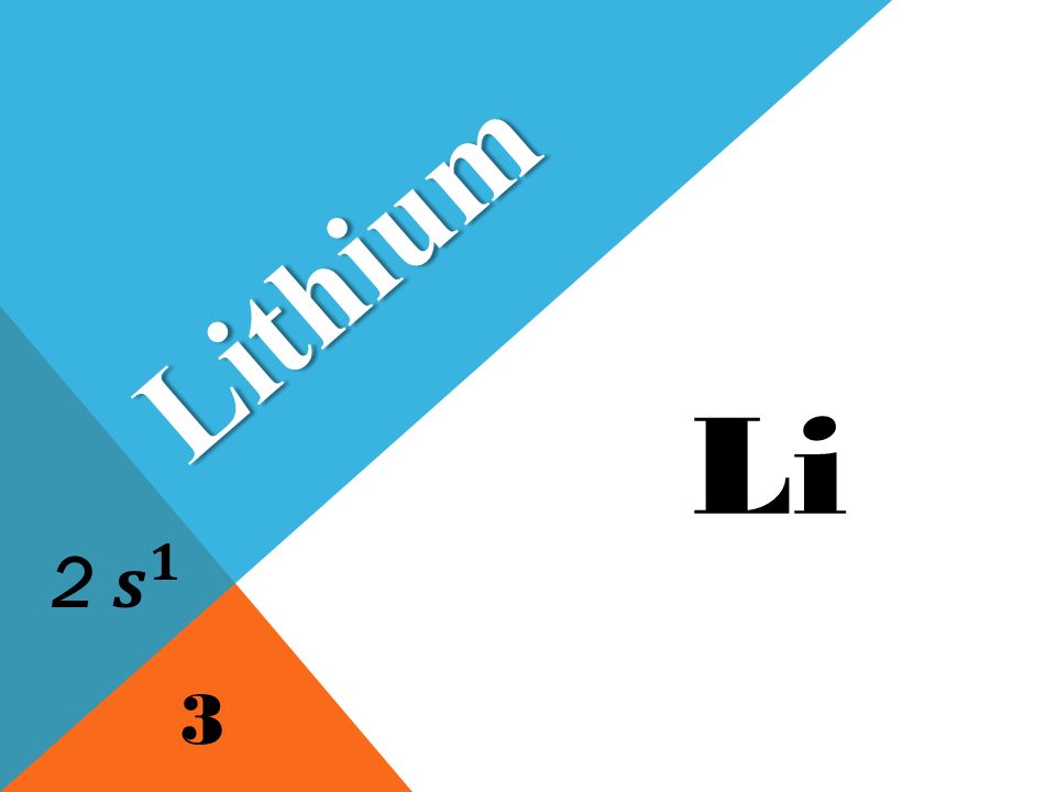 Li Lithium 3