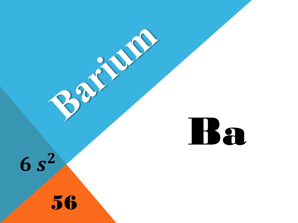 Ba Barium 56