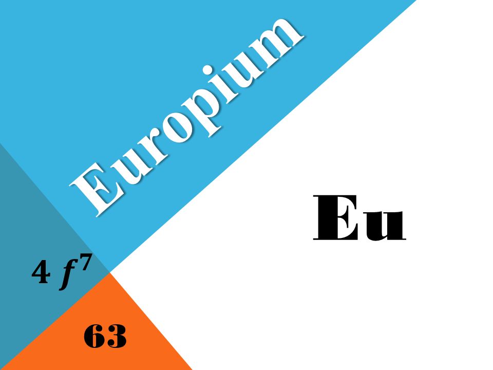 Eu Europium 63