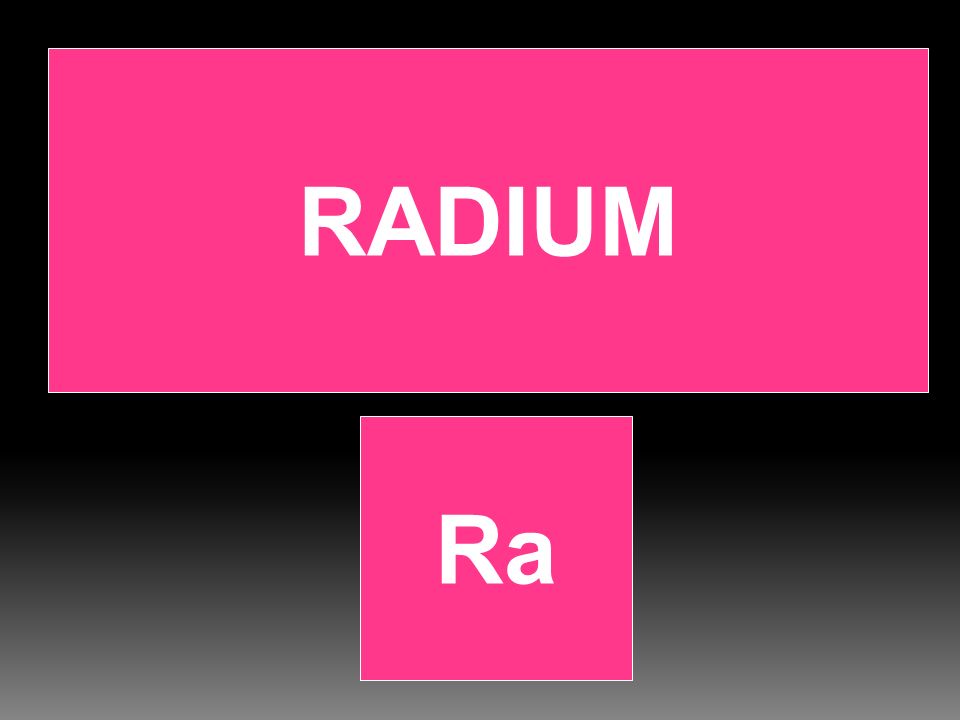RADIUM Ra