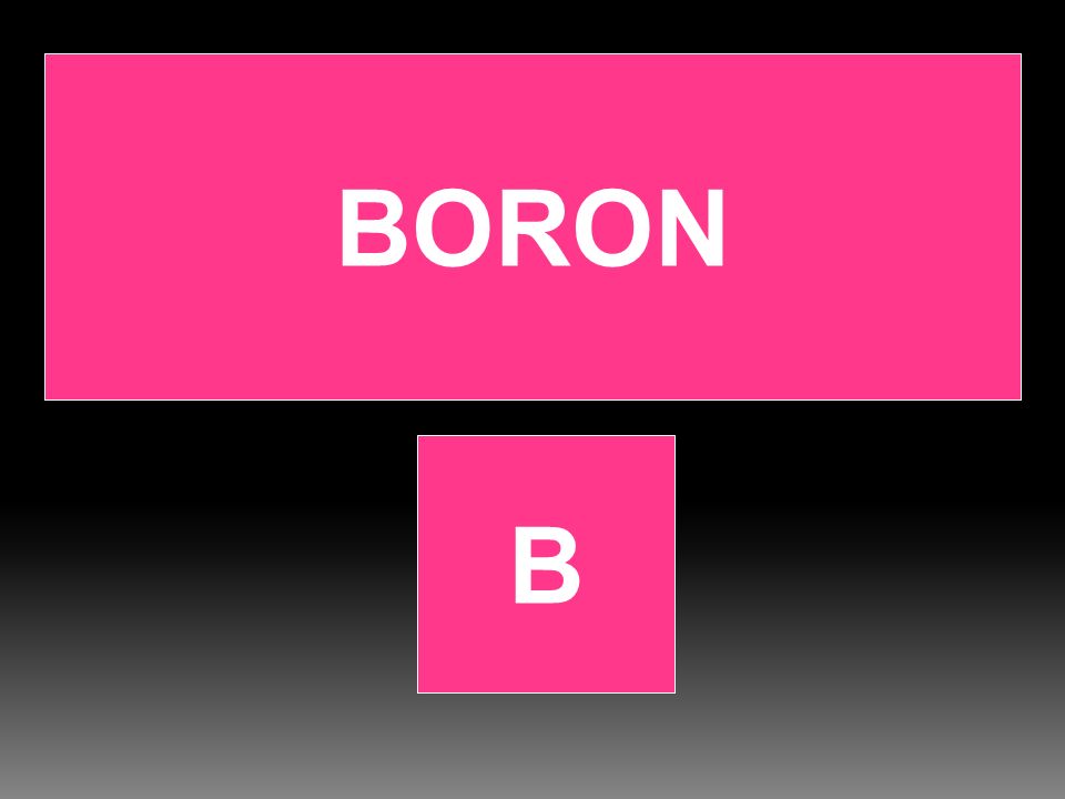 BORON B