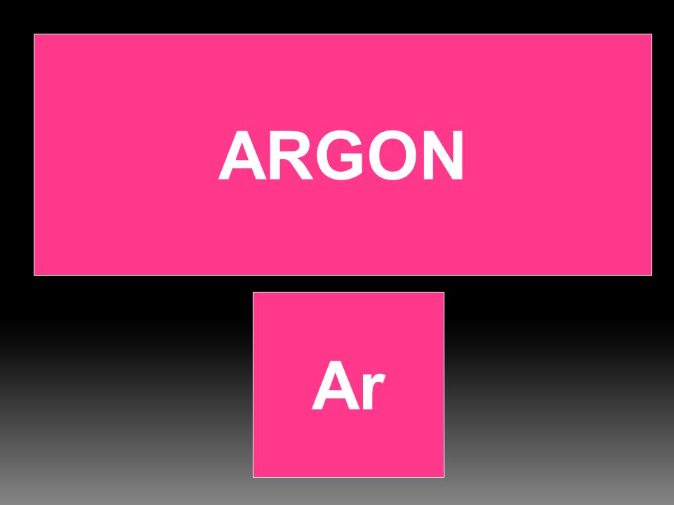 ARGON Ar
