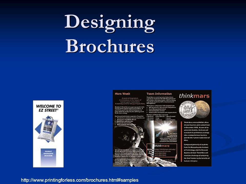 Designing Brochures