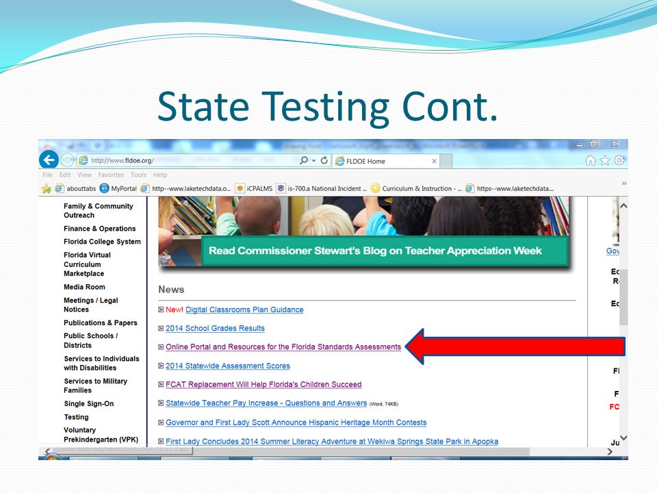 State Testing Cont.