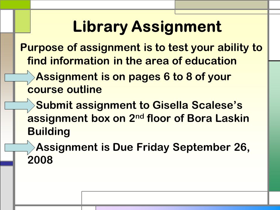 library assignment Assignment library uiuc national institute for learning outcomes assessment © 2014 lumina foundation. library assignment Assignment library uiuc national institute for learning outcomes assessment © 2014 lumina foundation.