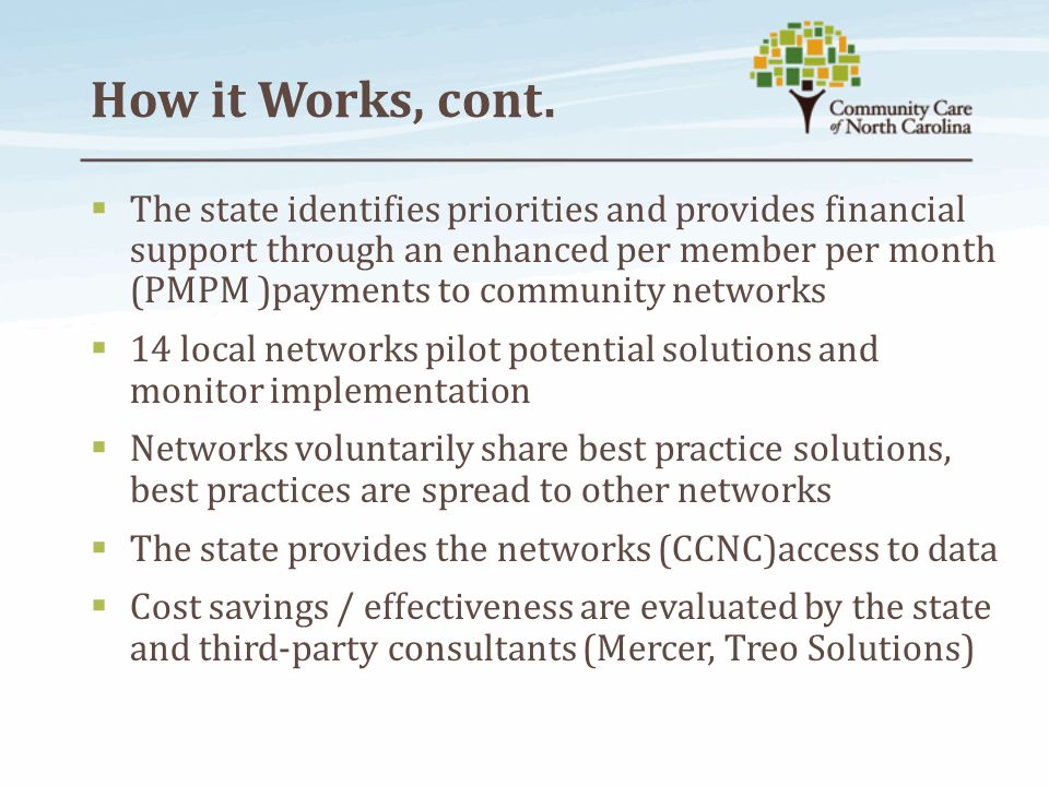 overview community care of north carolina our vision and key community works carolina