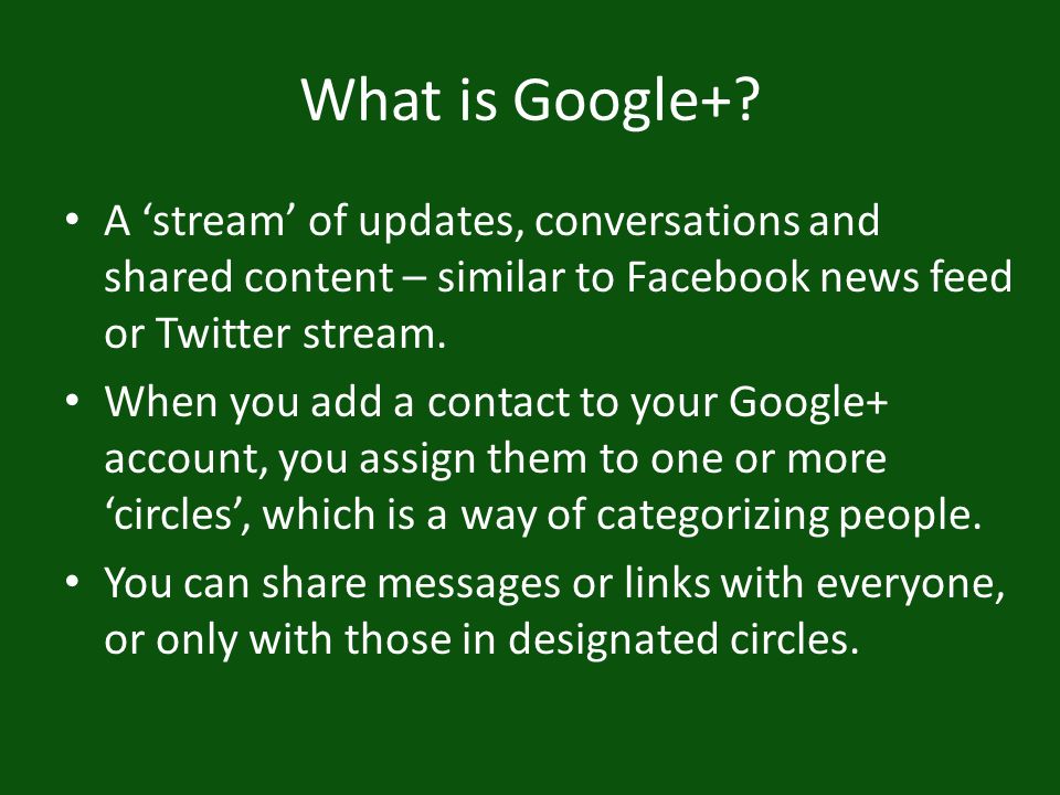 What is Google+.