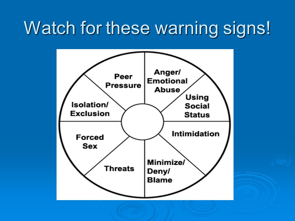 Watch for these warning signs!