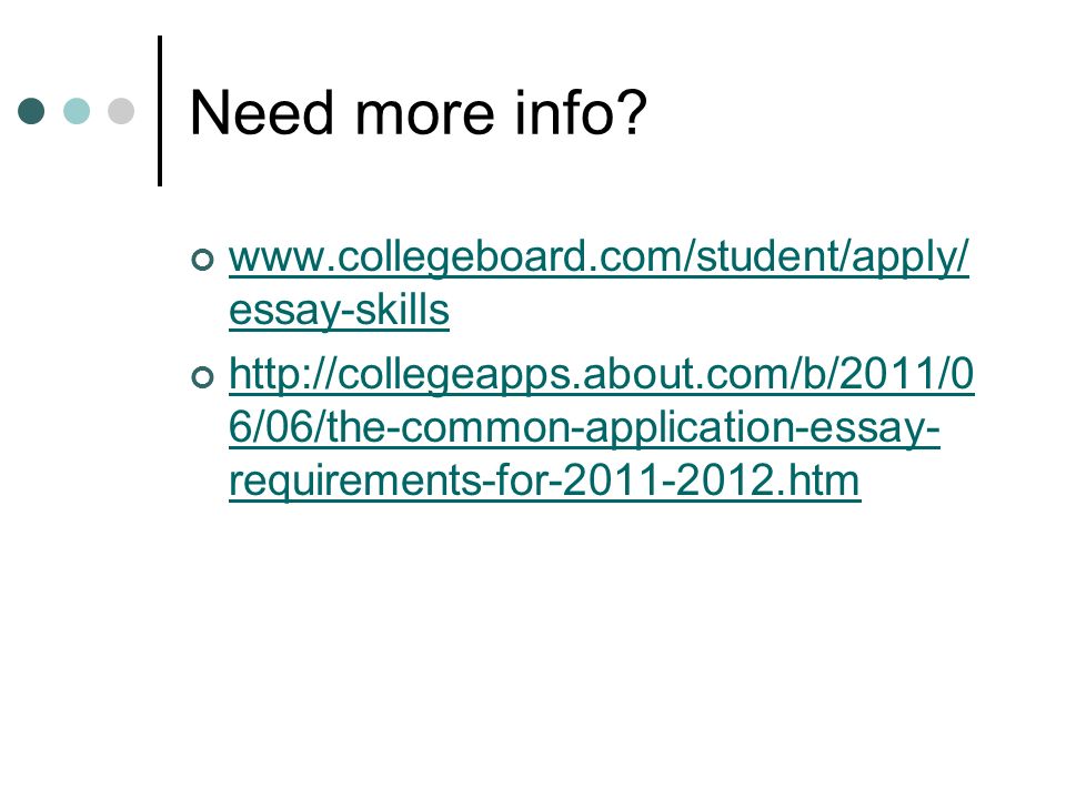common app essay word limit 2012 The 2012-2013 common application won’t formally launch until august 1, but the common application essay prompts are already out don’t forget, if prompts 1-5 don’t interest you, you can always write on #6: topic of your choice here are the 2012 common application prompts: please write an essay of 250 – 500 words on a topic. common app essay word limit 2012 The 2012-2013 common application won’t formally launch until august 1, but the common application essay prompts are already out don’t forget, if prompts 1-5 don’t interest you, you can always write on #6: topic of your choice here are the 2012 common application prompts: please write an essay of 250 – 500 words on a topic.